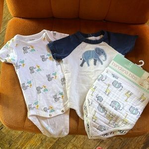 Baby Boy bundle - Elephants